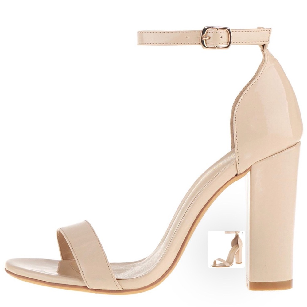 Women’s strappy chunky high heel
